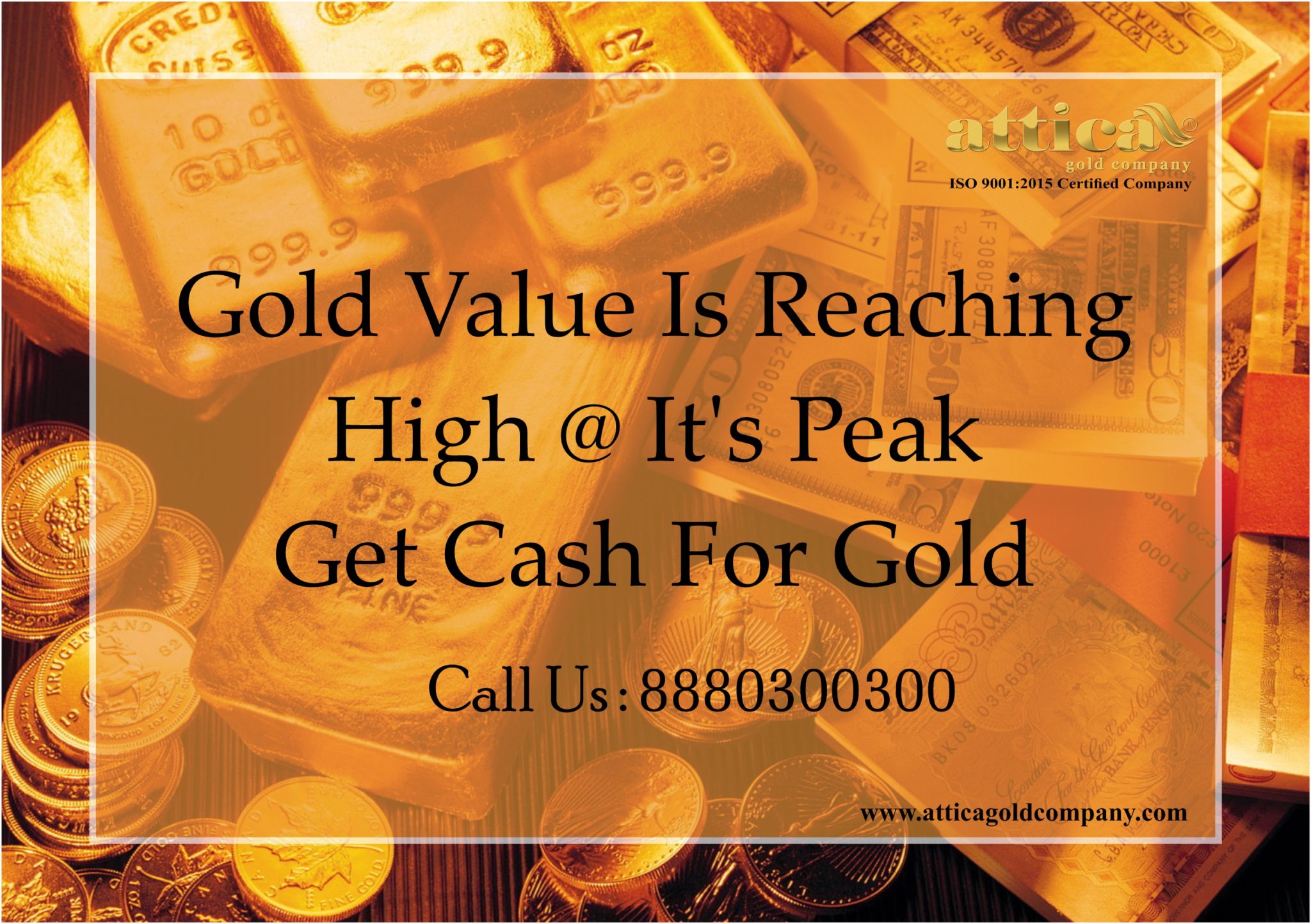 Gold Rate is Reaching High It's Peak Get Cash For Gold Attica Gold